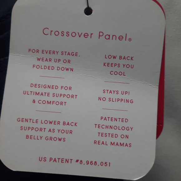 New Old Stock Ingrid & Isabel Bermuda Maternity Black shorts w/ crossover back 4 - Picture 4 of 7